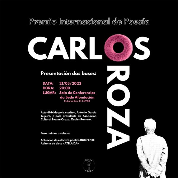 Presentación das bases do Premio Internacional de Poesía Carlos Oroza