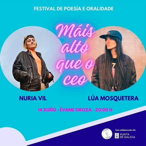 El Festival Máis Alto que o Ceo arranca con la poesía de Nuria Vil y Lúa Mosquetera